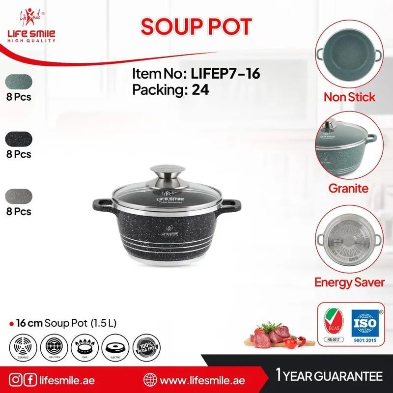 قابلمه گرانیت لایف اسمایل مدل LIFEP7-16 gallery0