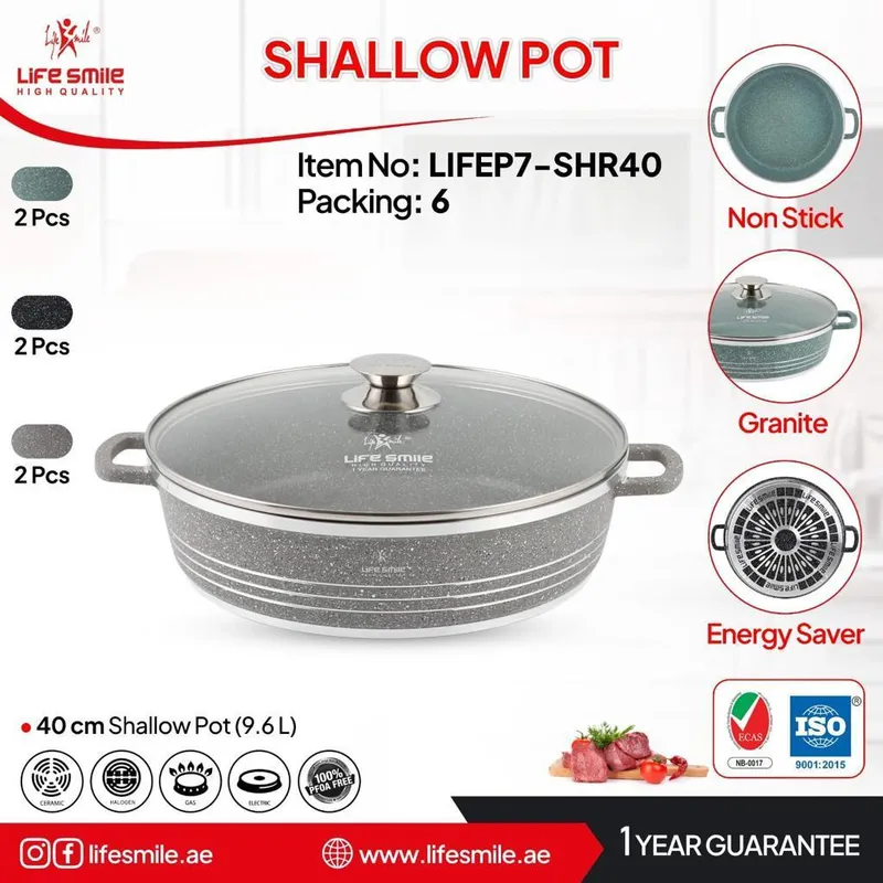 تابه گرانیت لایف اسمایل مدل LIFEP7-SHR40 gallery0