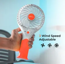 فن دستی قابل شارژ جیپاس مدل GF9617 ا RECHARGEABLE HANDHELD FAN gallery2