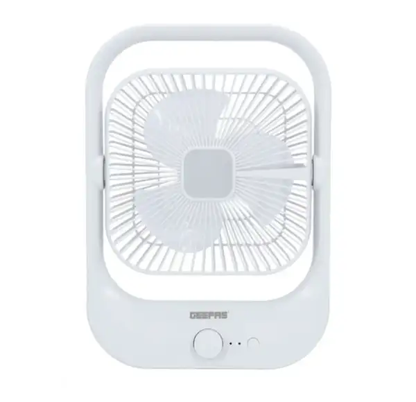 پنکه 8 اینچی قابل شارژ با نور LED جیپاس مدل GF21162