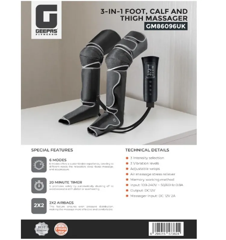 ماساژور جیپاس مدل GM86096 سه کاره برای پا و ساق و کف پا gallery6