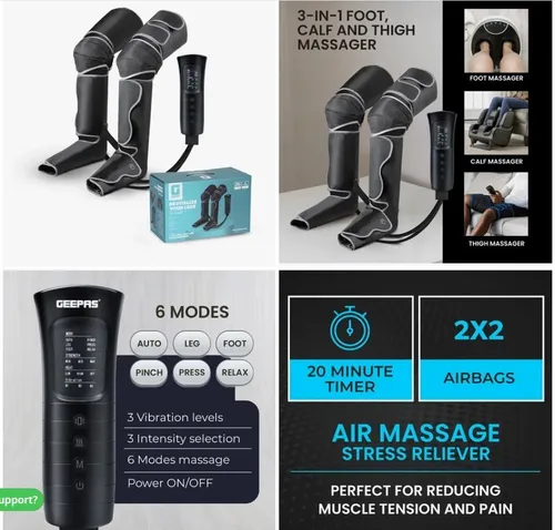 ماساژور جیپاس مدل GM86096 سه کاره برای پا و ساق و کف پا