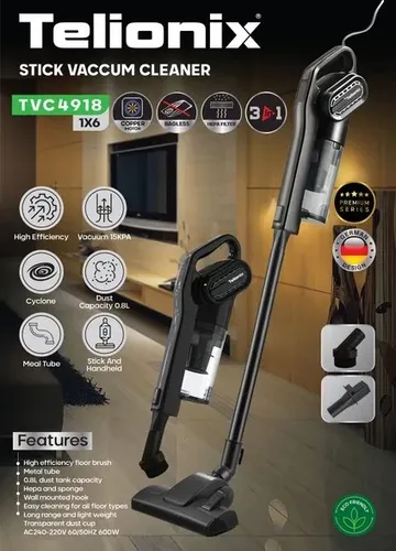 جارو عصایی سیمی جدید تلونیکس مدل 4918