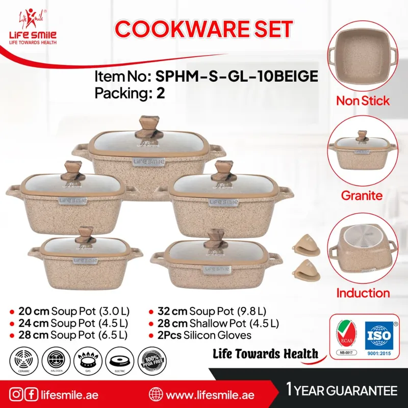 سرویس قابلمه   تمام گرانیت لایف اسمایل مدل SPHM-S-GL10 gallery1