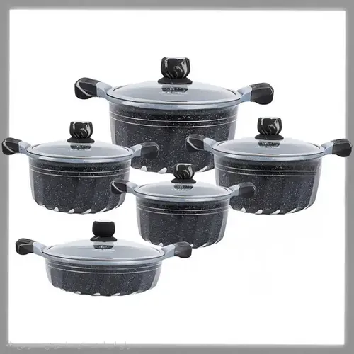 سرویس قابلمه گرانیت لایف اسمایل 10 پارچ مدل p2
