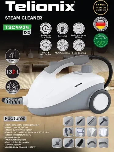 بخارشوی 13 کاره تلونیکس مدل TSC4924