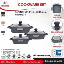 تابه 6تکه مربع لایف اسمایل مدل SPHM-S-SHR-6-3 gallery0