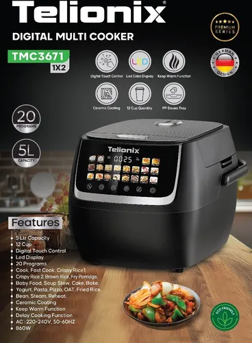 پلوپز برقی تلیونیکس مدل TMC3671 ظرفیت 5 لیتر